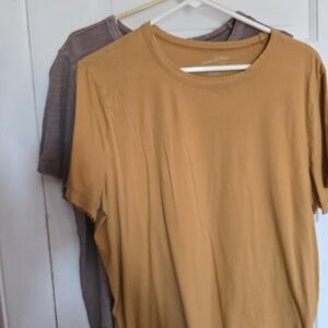 Casual Mustard and Brown T-Shirts